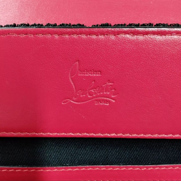 Christian Louboutin Leatger Studded Black and Red Backpack - Picture 7 of 9